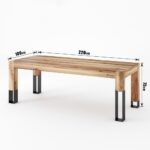 میز ناهارخوری چوبی مانلی