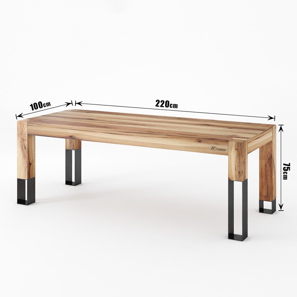 میز ناهارخوری چوبی مانلی