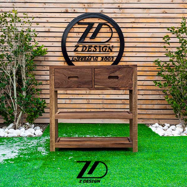 میز کافی بار چوبی مدل آﻻﻟﻪ