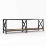 جا کفشی چوب و فلز دراگون