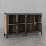 کنسول چوب و فلز دراگون