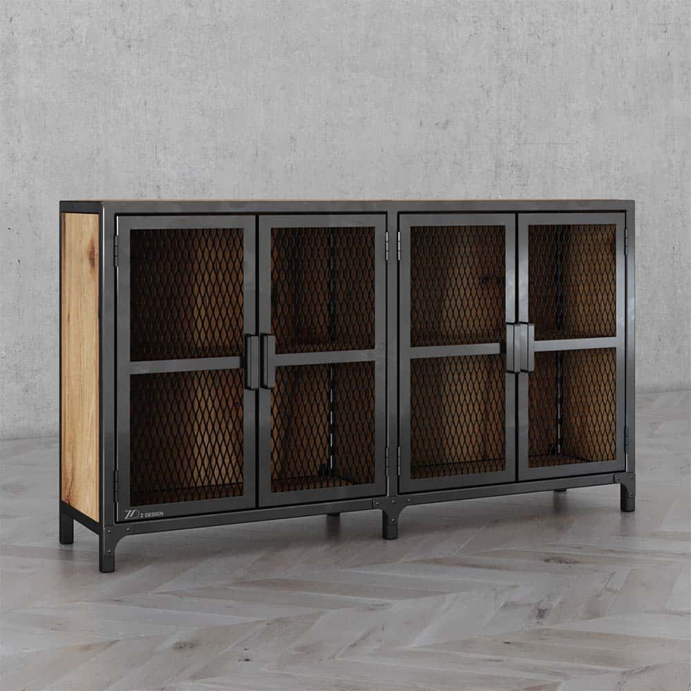 کنسول چوب و فلز دراگون