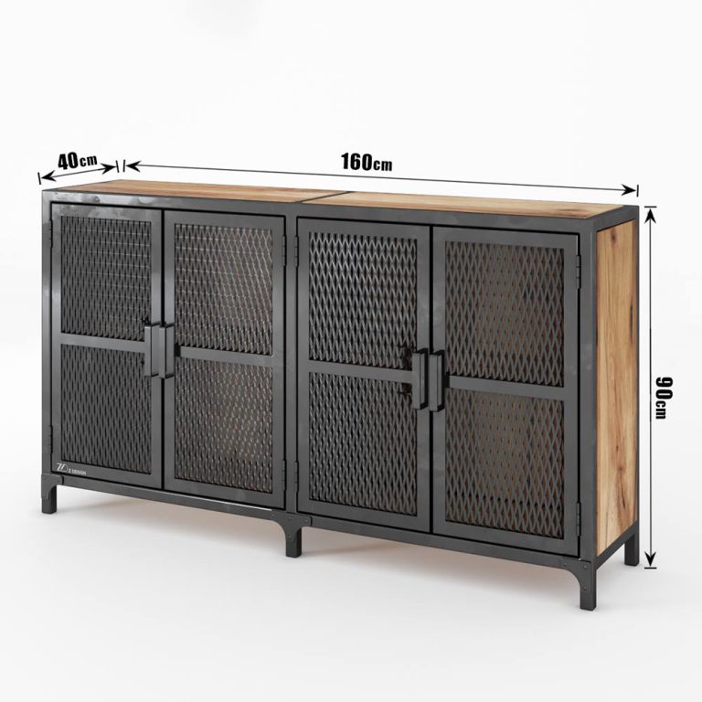 کنسول چوب و فلز دراگون