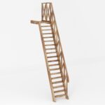 پله چوبی به سبک روستیک