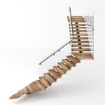 پله چوبی روستیک