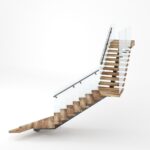 پله چوبی روستیک