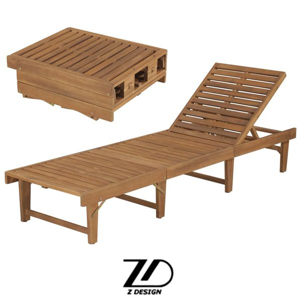 تخت تاشو کنار استخر