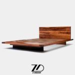 تخت دو نفره چوبی لیما