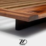 تخت دو نفره چوبی لیما