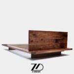 تخت دو نفره چوبی لیما