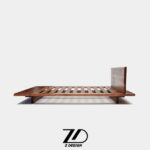 تخت دو نفره چوبی لیما