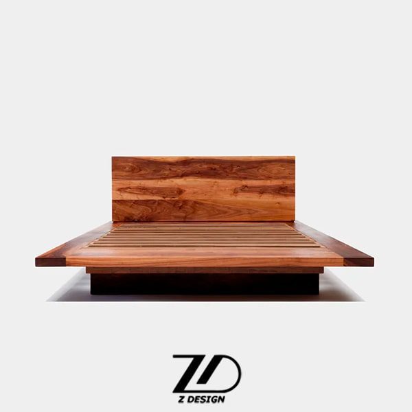 تخت دو نفره چوبی لیما