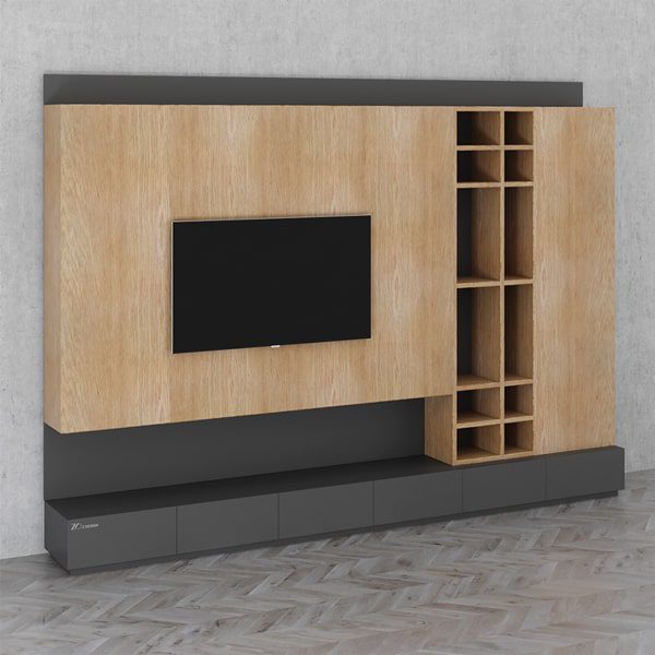 میز تلویزیون چوبی آويژه