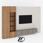 میز تلویزیون چوبی آرزو