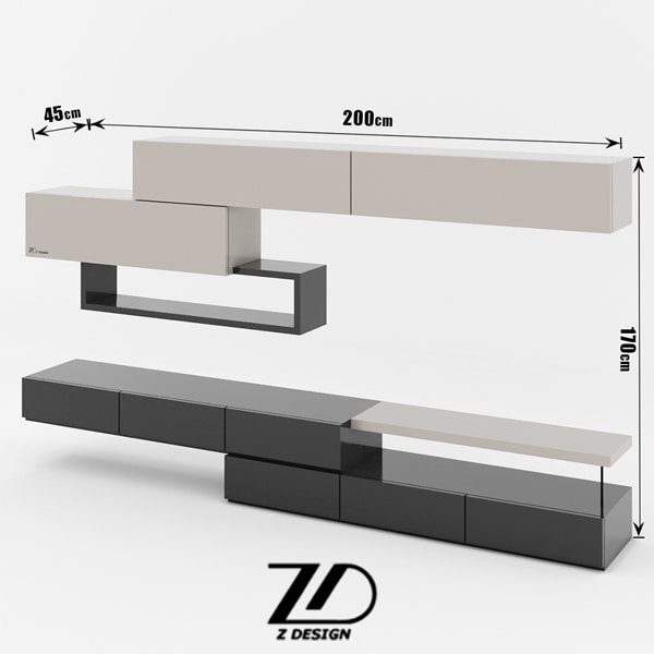 میز تلویزیون چوبی آرمين