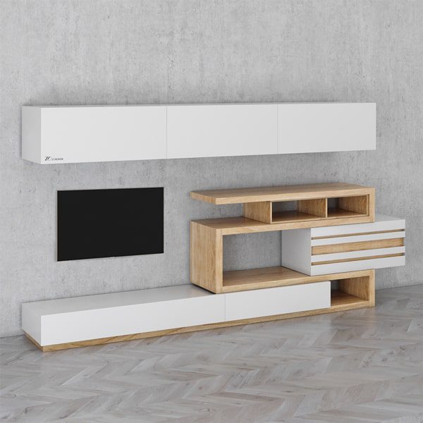 میز تلویزیون چوبی بادرام