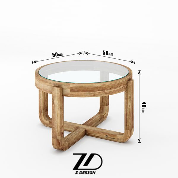 میز عسلی چوبی آروشا