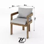 صندلی چوبی اوستا