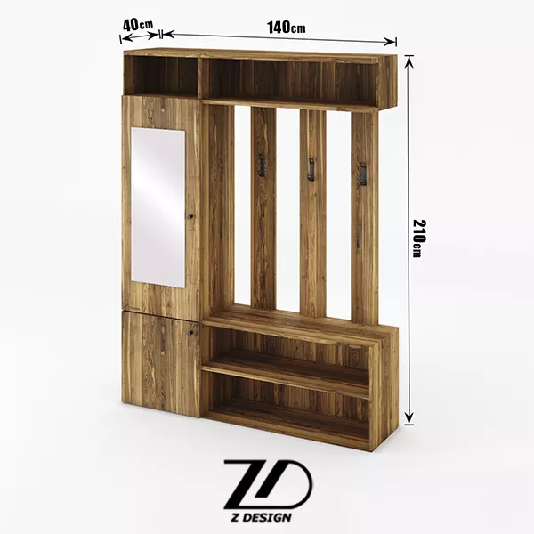 جا لباسی چوبی ایستاده