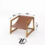 مبل راحتی چوبی دلاریس