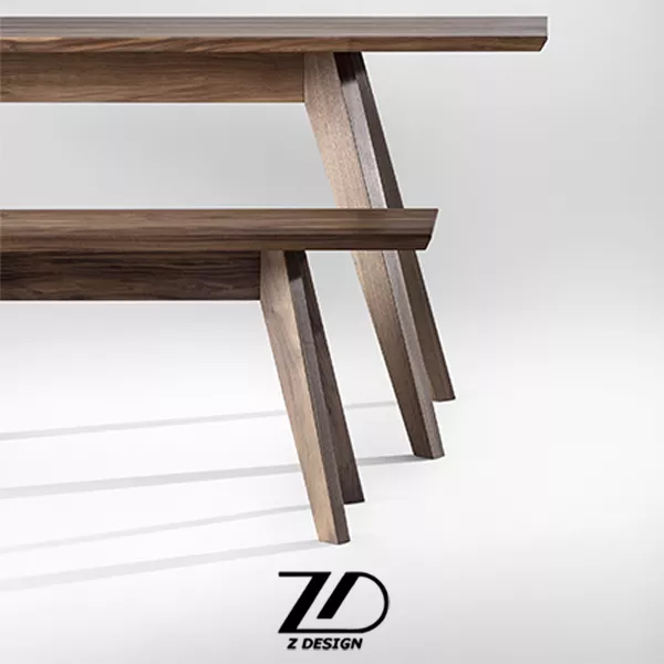 میز ناهارخوری نیمکتی یاریس