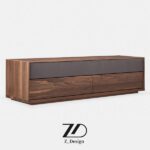 میز تلویزیون چوبی مدرنا