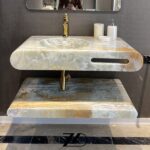 روشویی سنگی مرمر مینیمال - Image 5