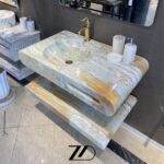 روشویی سنگی مرمر مینیمال - Image 3