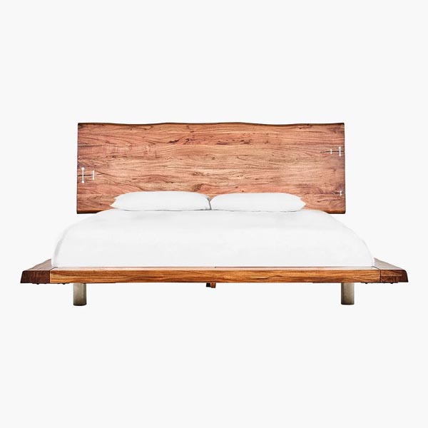 تخت چوبی روستیک دونفره