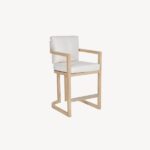 صندلی کانتر چوبی مینیمال - Image 5