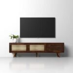 میز تلویزیون چوبی کشو دار
