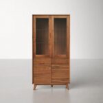 ویترین چوب گردو