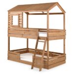 تخت‌ خواب نوجوان دو طبقه چوبی - Image 7