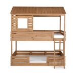 تخت‌ خواب نوجوان دو طبقه چوبی - Image 8