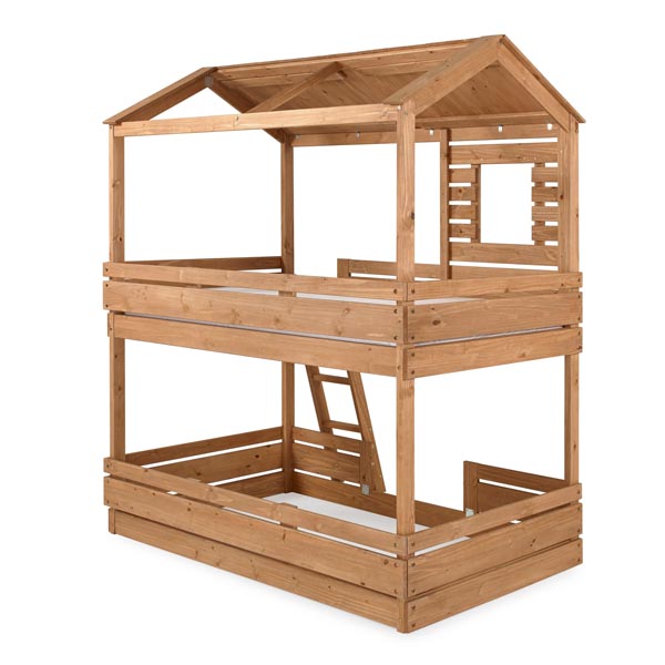 تخت خواب کودک دو طبقه چوبی