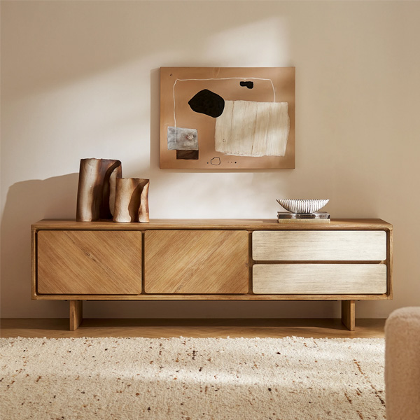 میز تلویزیون چوبی کایزن