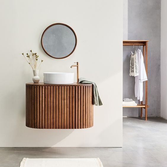 روشویی چوبی میلان