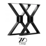 پایه میز فلزی پاپیونی