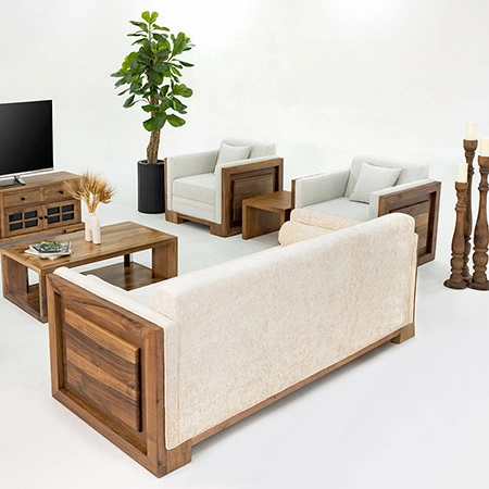 ست مبل لوکس چوبی شیوا