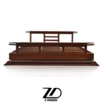 تخت خواب چوبی دونفره آنی