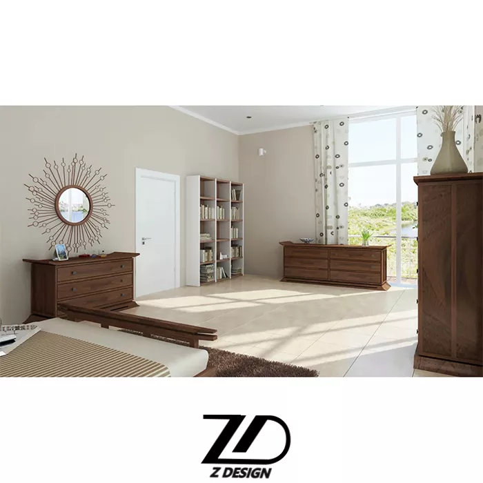 تخت خواب چوبی دونفره آنی