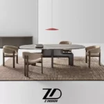 صندلی ناهارخوری چوبی تَمه