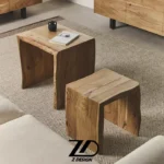 میز عسلی چوبی آیروس