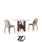 میز ناهار خوری چوبی آﻻﻟﻪ