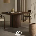 میز چوبی چهارنفره گیرشا