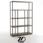 کتابخانه و قفسه چوبی مدل ریحانه