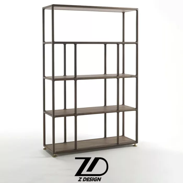 کتابخانه و قفسه چوبی مدل ریحانه