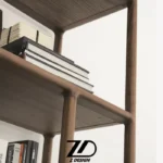 کتابخانه و قفسه چوبی مدل ریحانه - Image 6