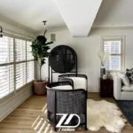 کنسول چوبی و حصیری آذرخش