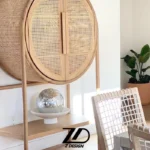 کنسول چوبی و حصیری آذرخش